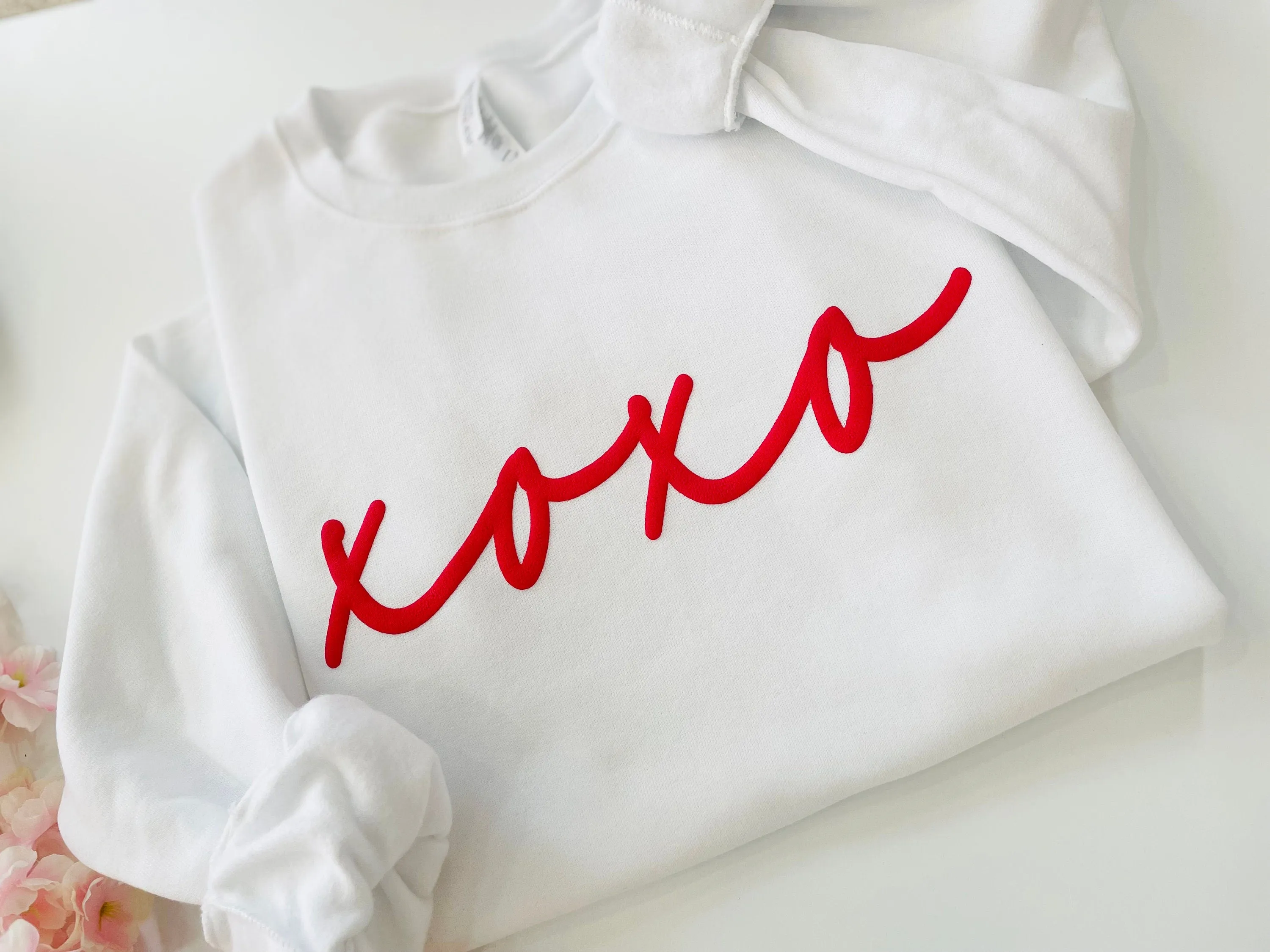 Galentines Day XOXO Embossed Sweatshirt