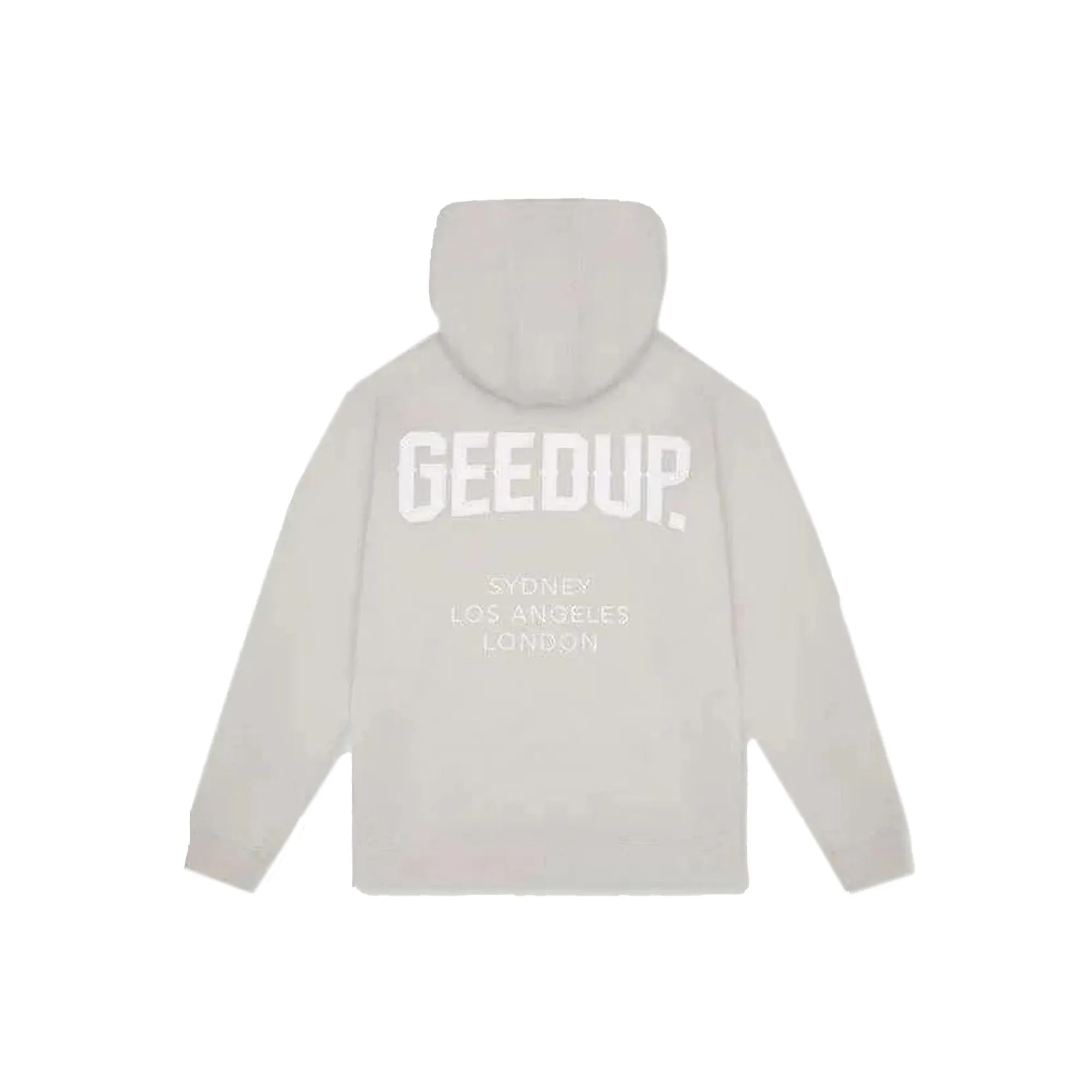 Geedup Co Cities Hoodie 'Grey / White'
