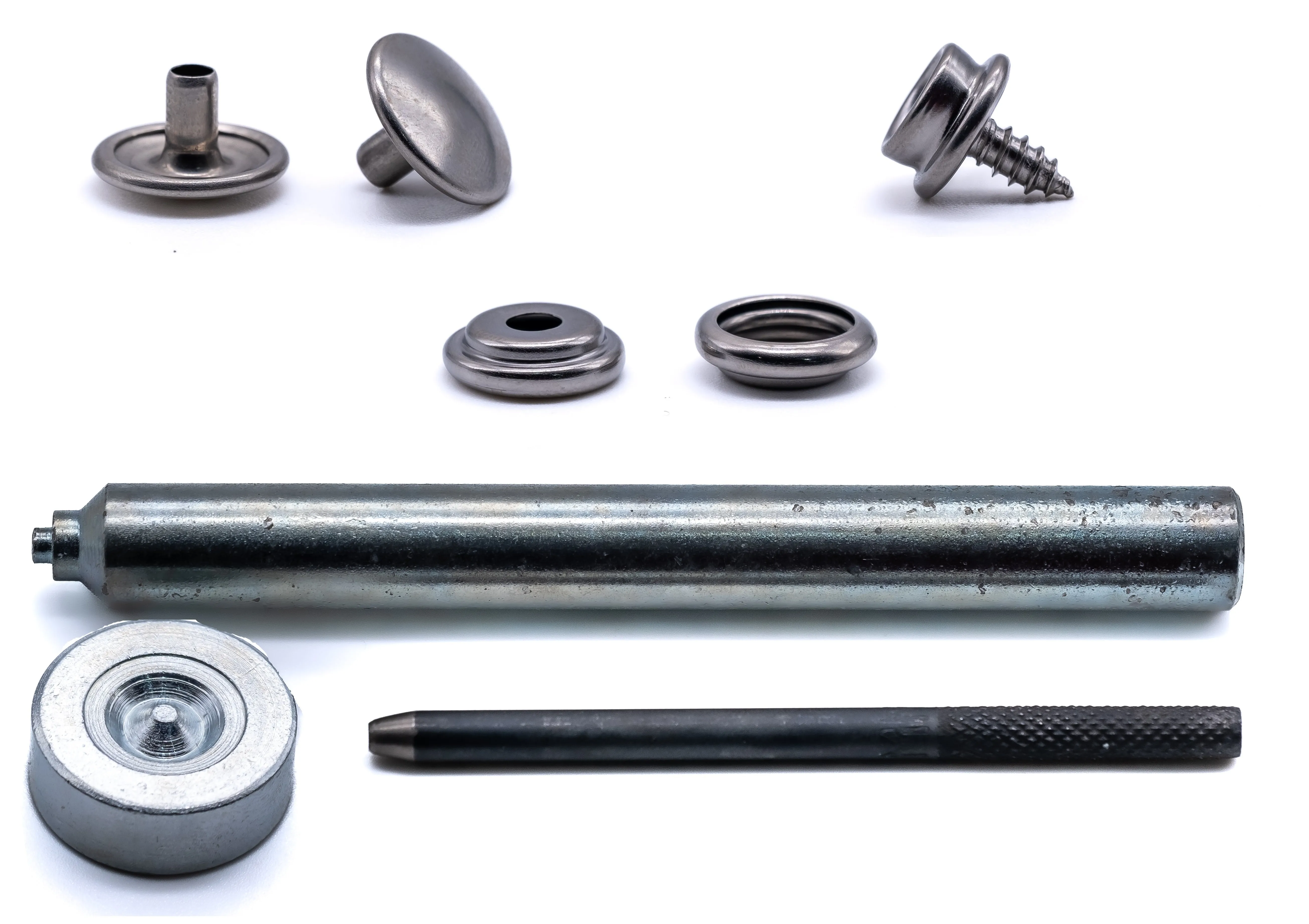 Genuine DOT Press snap fastener kit canvas to deck short screw 304 stainless steel