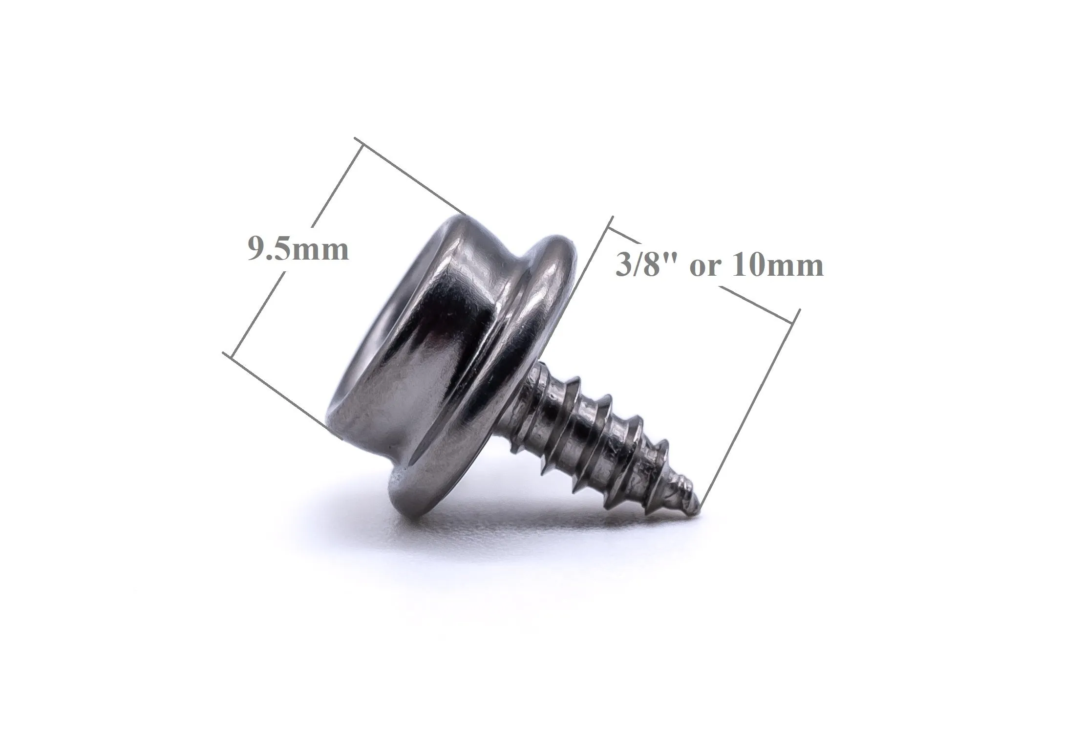 Genuine DOT Press snap fastener kit canvas to deck short screw 304 stainless steel