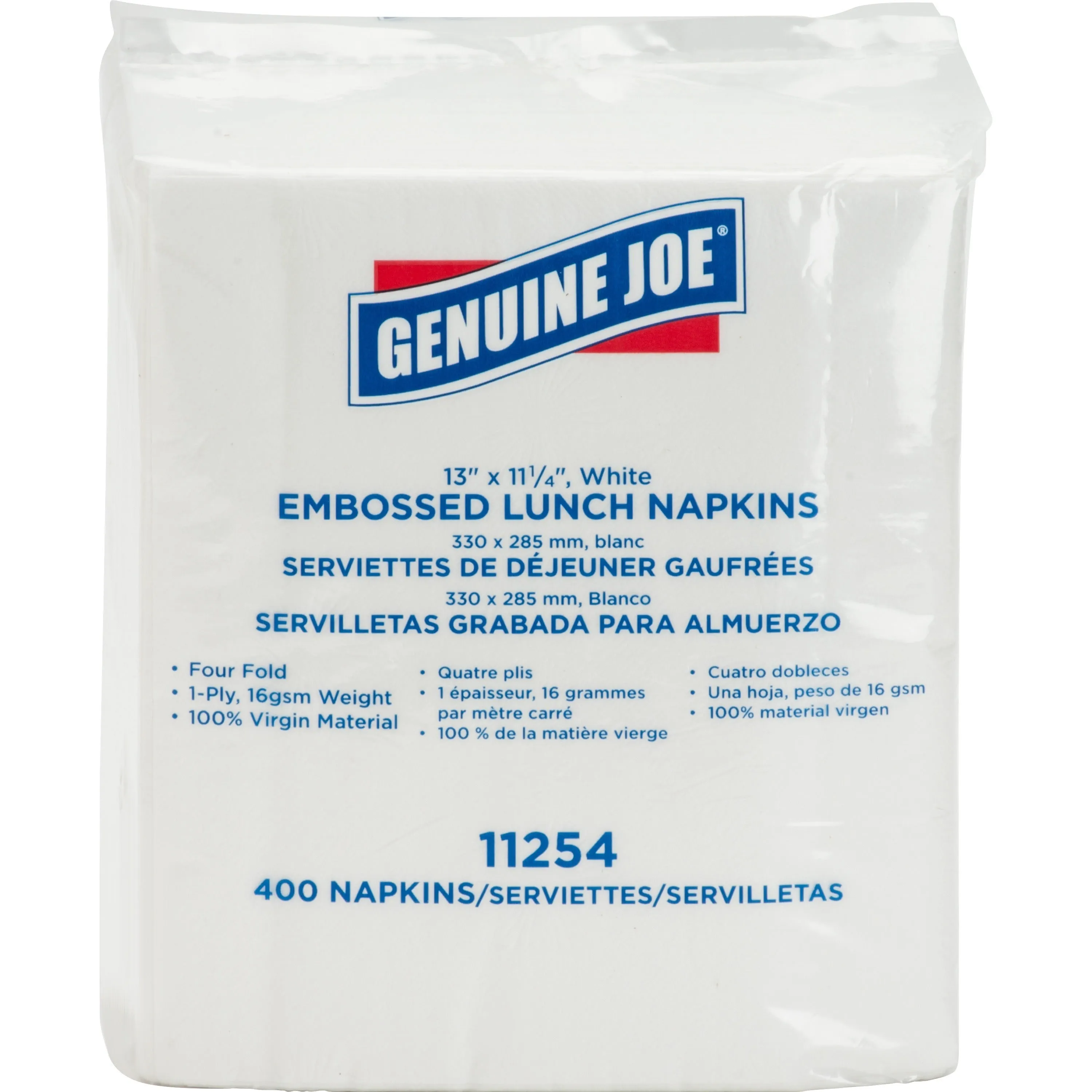 Genuine Joe 1-ply Embossed Lunch Napkins
