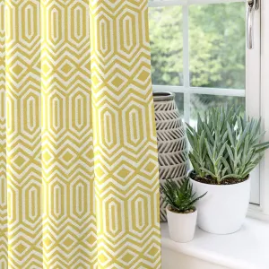 Geometric Blackout Thermal Rod Pocket Curtain Panels (Set of 2) McalisterTextiles Curtain Color: Yellow