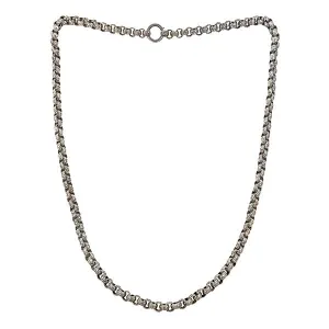 Georgian Star Embossed Link Chain Necklace