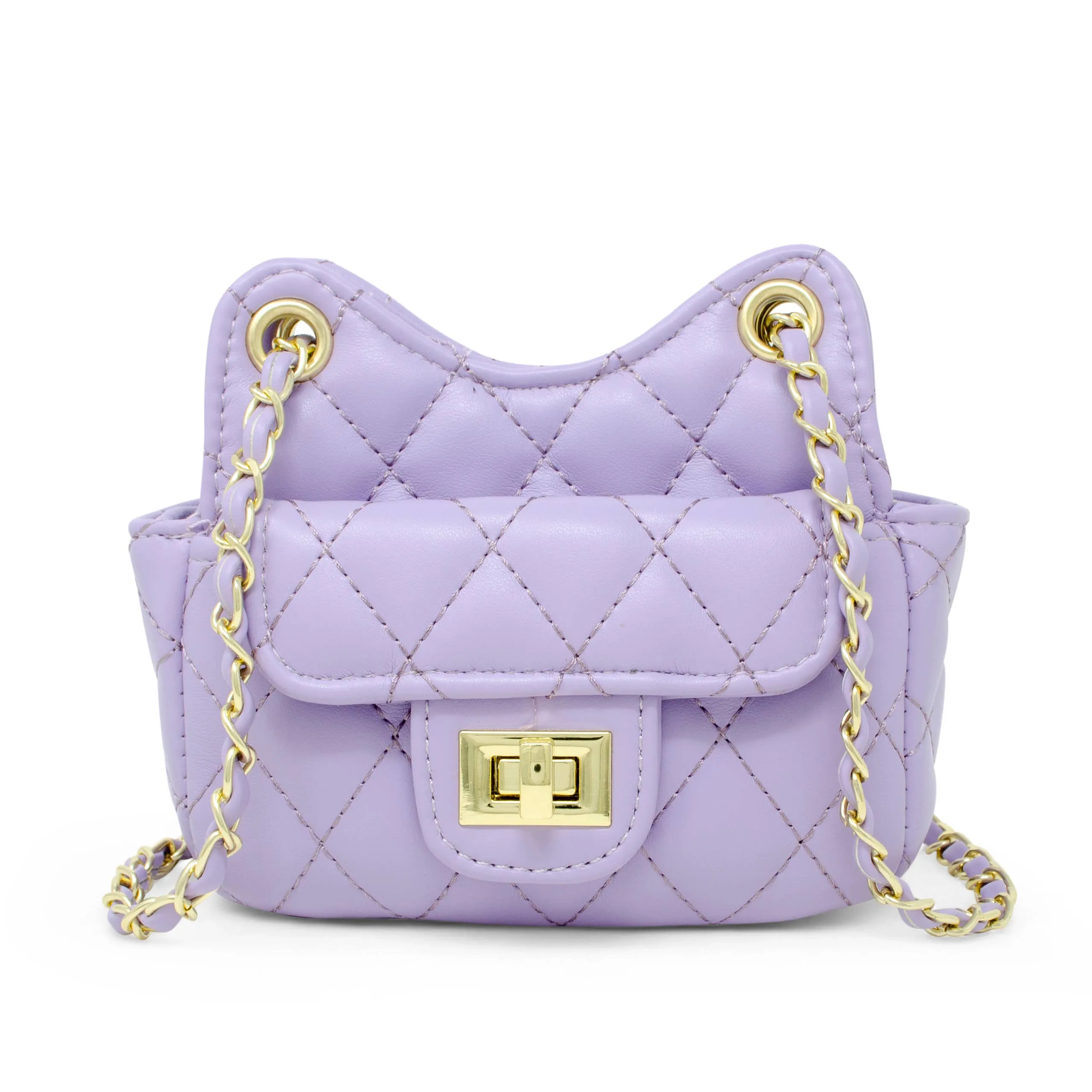 Girls Tiny Quilted Treasure Purse