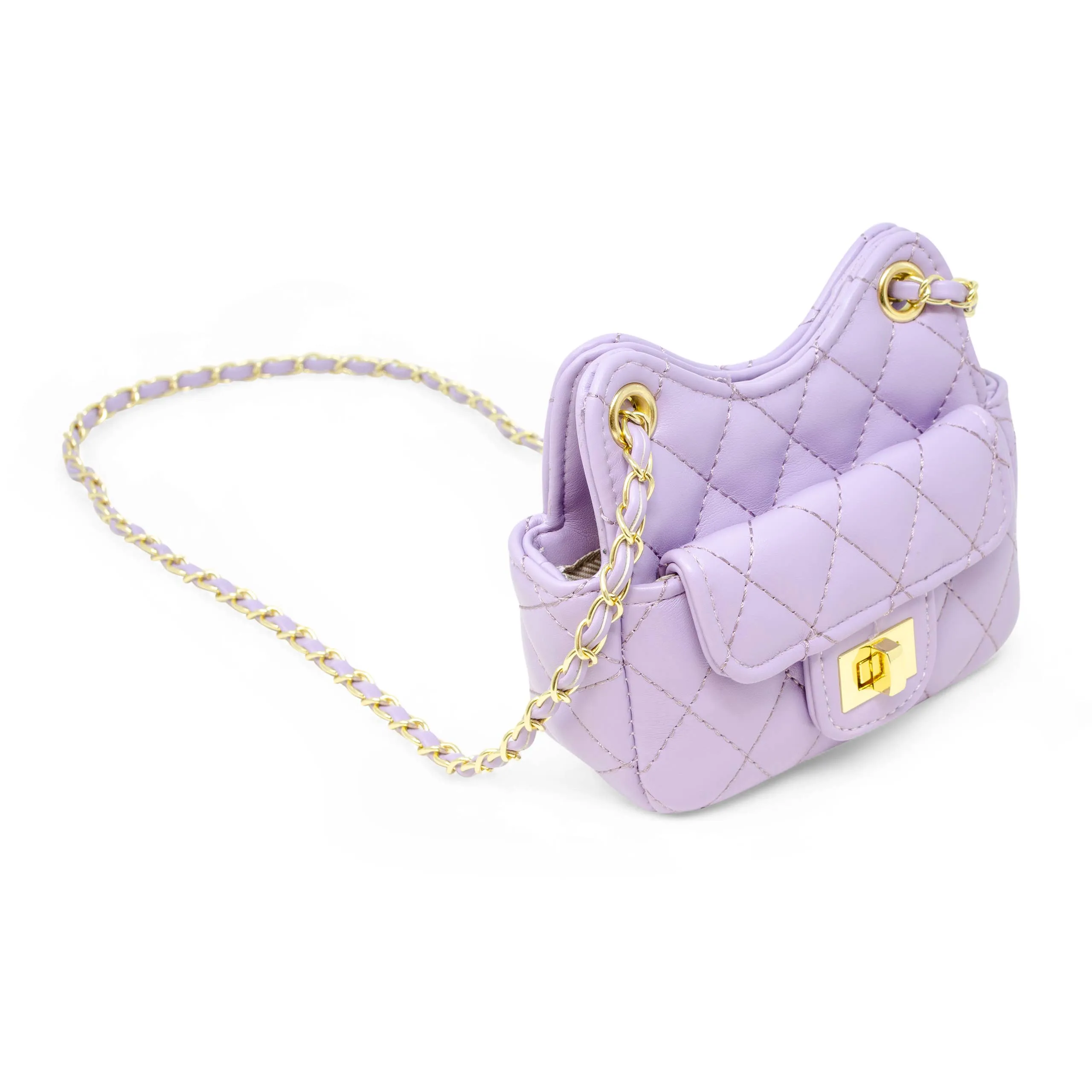 Girls Tiny Quilted Treasure Purse