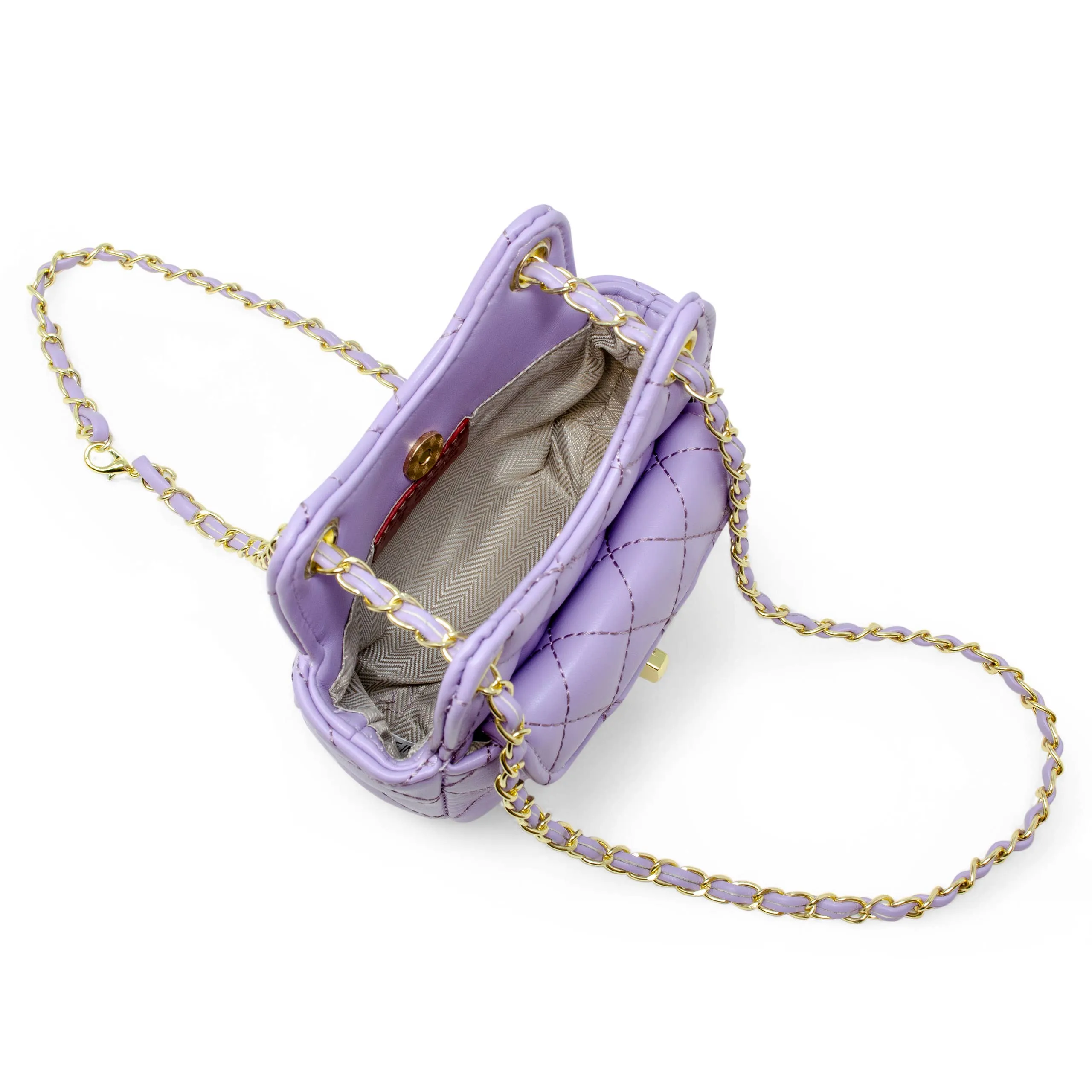 Girls Tiny Quilted Treasure Purse