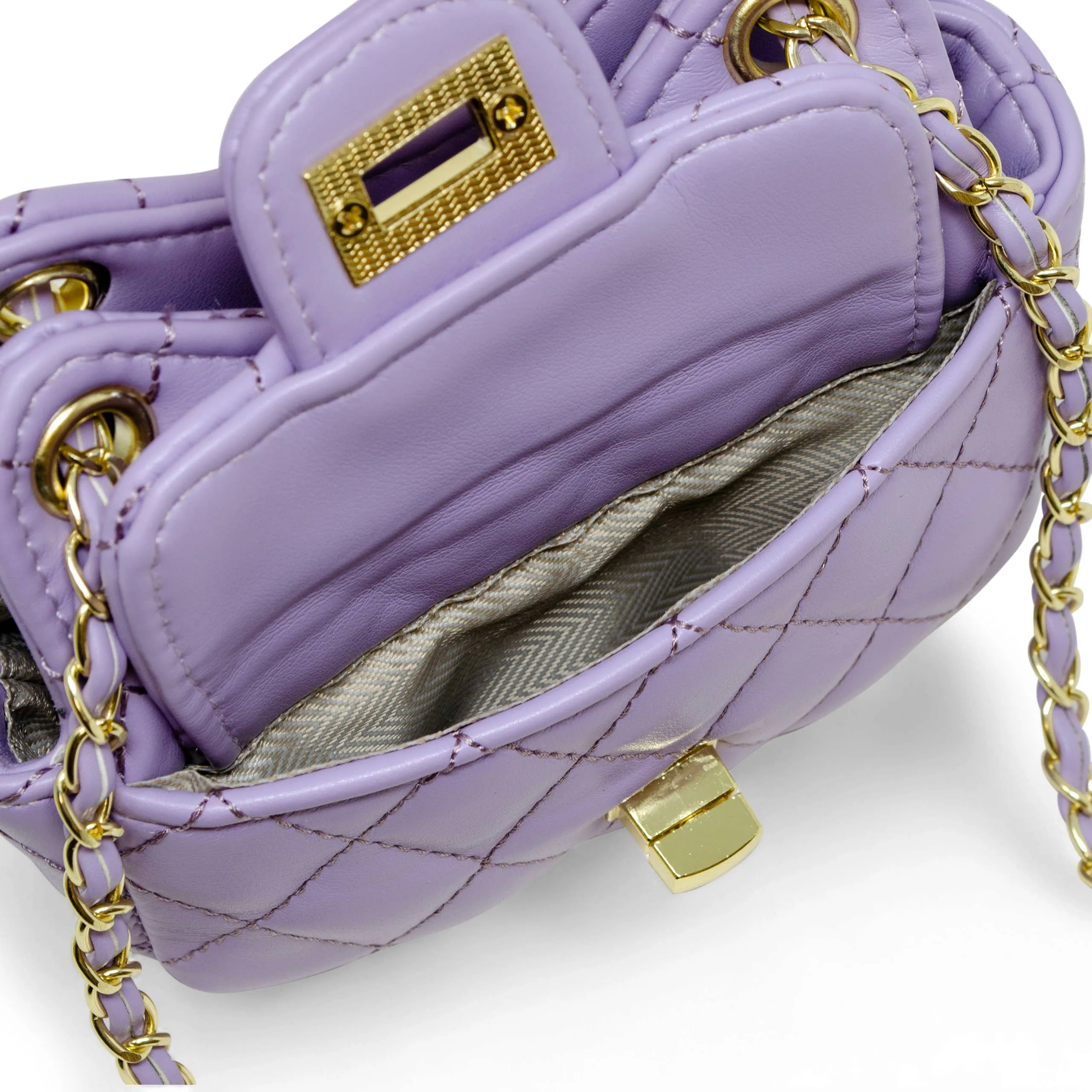 Girls Tiny Quilted Treasure Purse