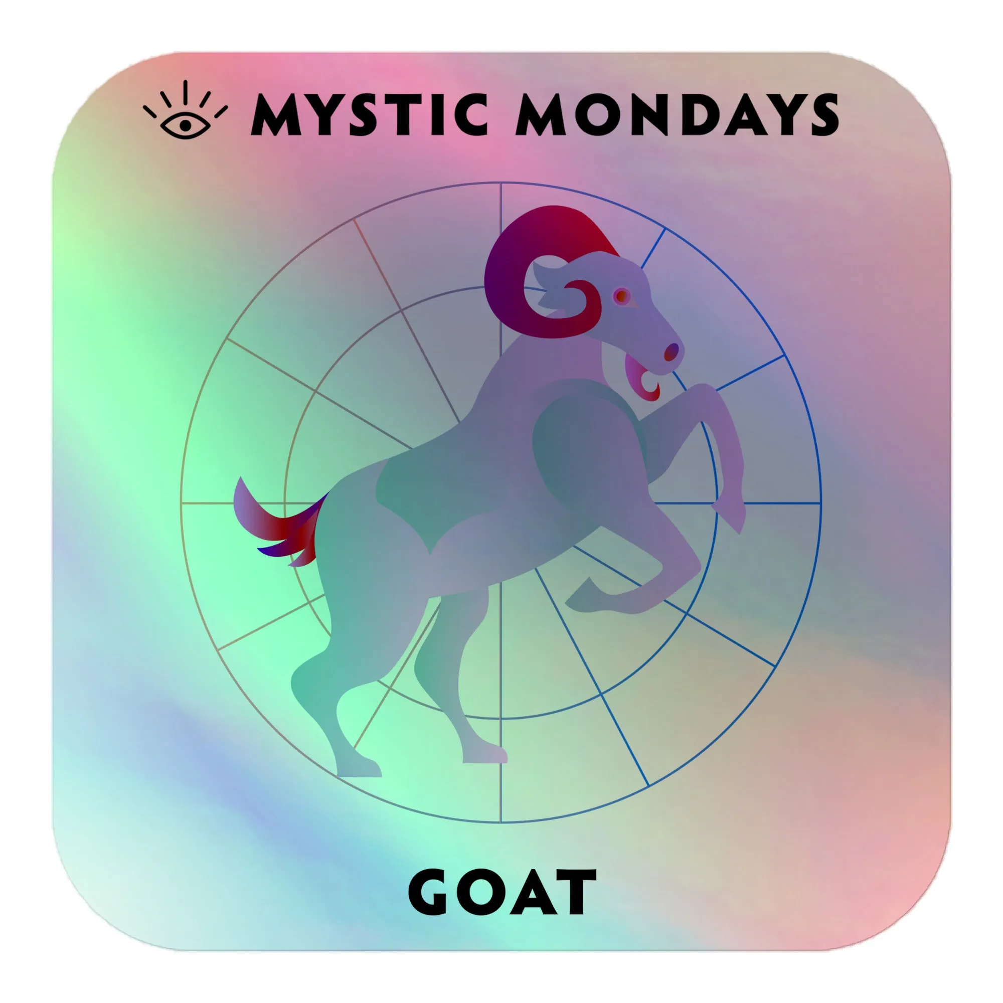 Goat Holo Sticker