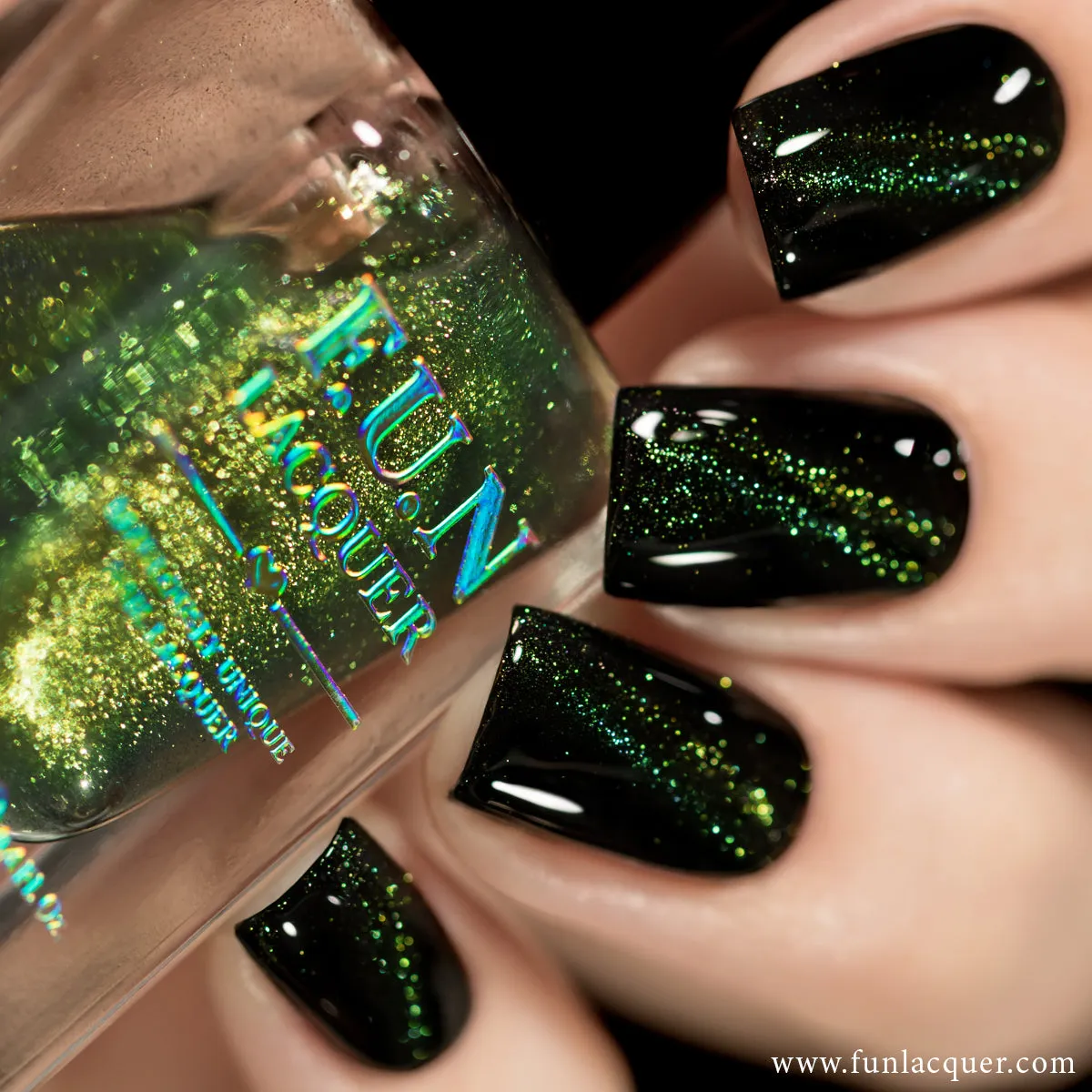 Green Rose Platinum Diamond Magnetic Nail Polish
