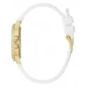 Guess Jewellery Watch Crown Jewel Gold with White Logo