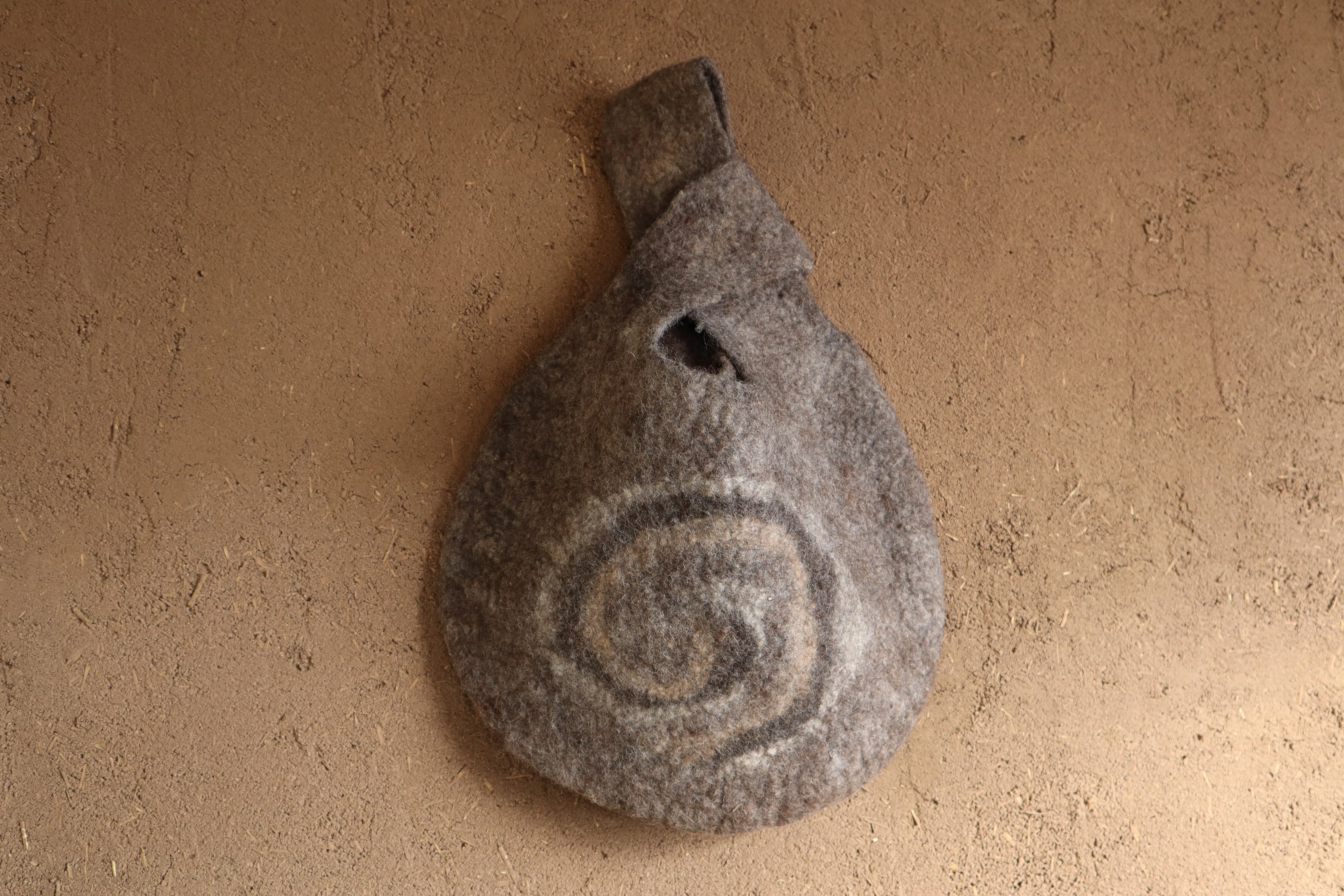 Hand Felted Alpaca Wool Tote Bag