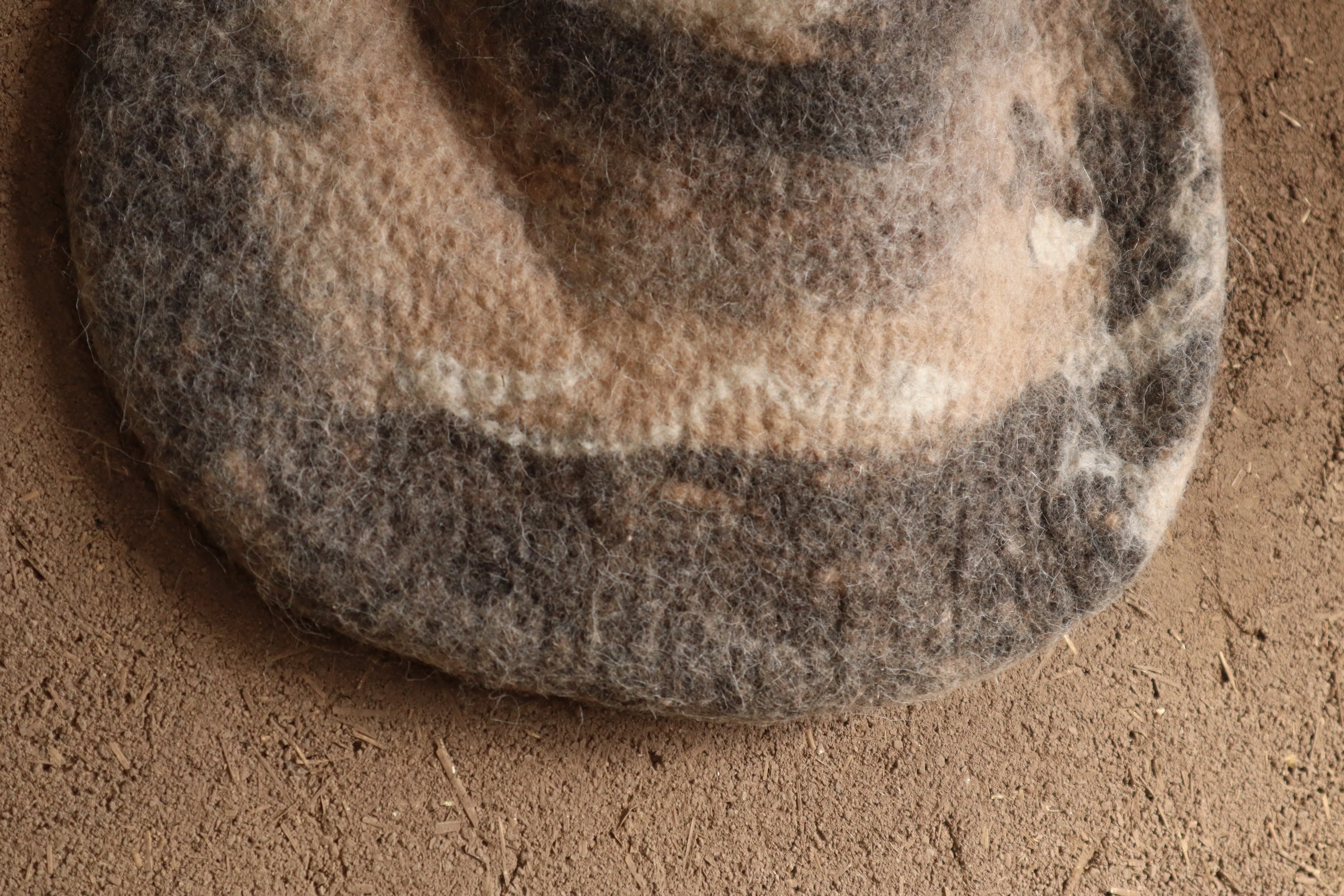 Hand Felted Alpaca Wool Tote Bag