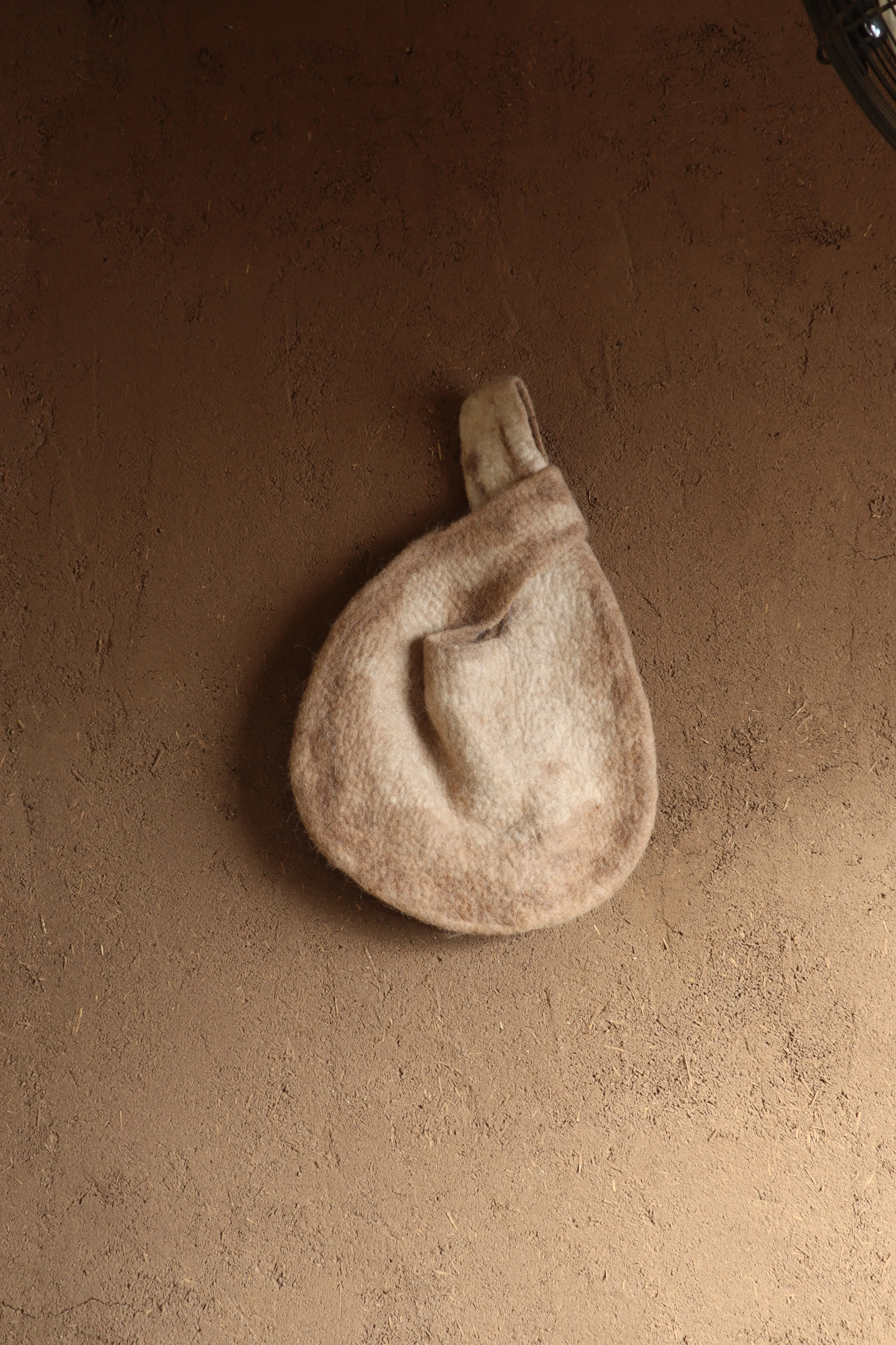 Hand Felted Alpaca Wool Tote Bag