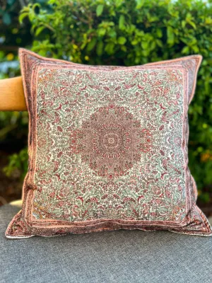 Handmade Turkish design throw pillow