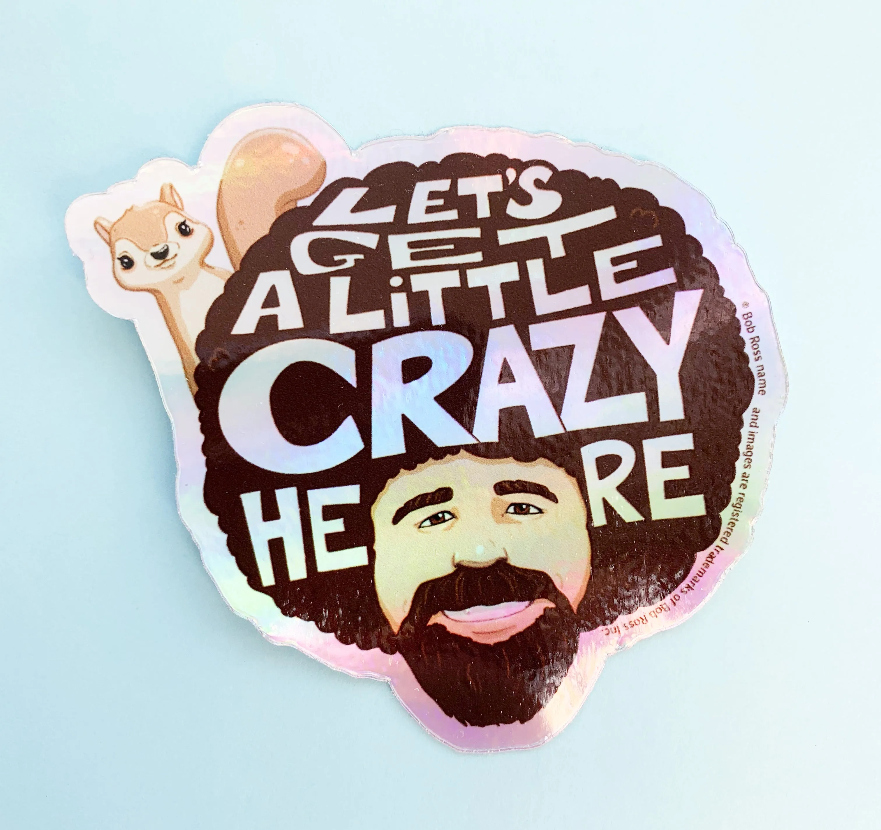 Happy Little Bob Ross Stickers