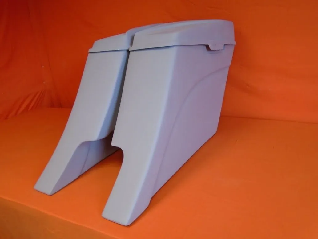 Harley Davidson 6" Extended Stretched Out & Down Saddlebags - 2014 - 2018  Model Style Bags   6.5" Speaker lids