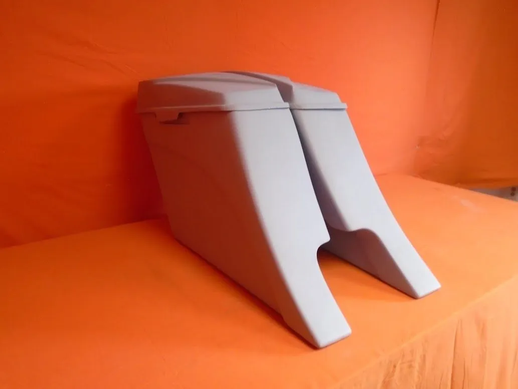 Harley Davidson 6" Extended Stretched Out & Down Saddlebags - 2014 - 2018  Model Style Bags   6.5" Speaker lids
