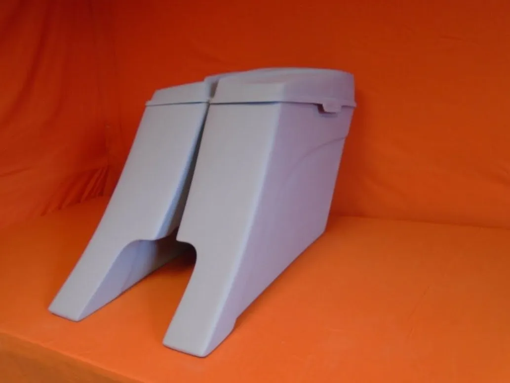 Harley Davidson 6" Extended Stretched Out & Down Saddlebags - 2014 - 2018  Model Style Bags   6.5" Speaker lids