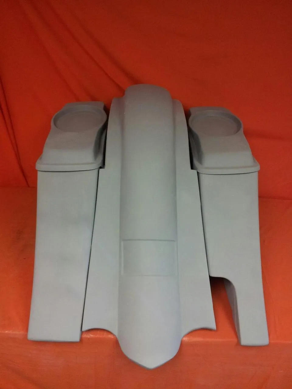 Harley Davidson 6" Heritage Softail Out & Down Extended Saddlebags 6.5" Speaker Lids   Fender Right Side Cut Out