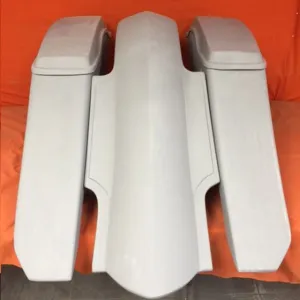 Harley Davidson 6" Trendsetter Extended Saddlebag Fender Kit - No Cut Outs   Lids / 2014 - 2018