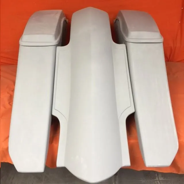 Harley Davidson 6" Trendsetter Extended Saddlebag Fender Kit - No Cut Outs   Lids / 2014 - 2018