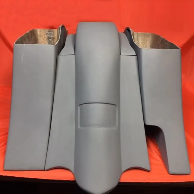 Honda VTX 1800 / 1300 6" Extended Stretched BOLT ON Out & Down Bags   Rear Fender   Rails Right Cut Out