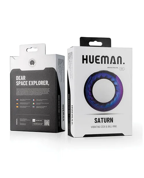 Hueman Saturn Vibrating Cock-ball Ring - Purple
