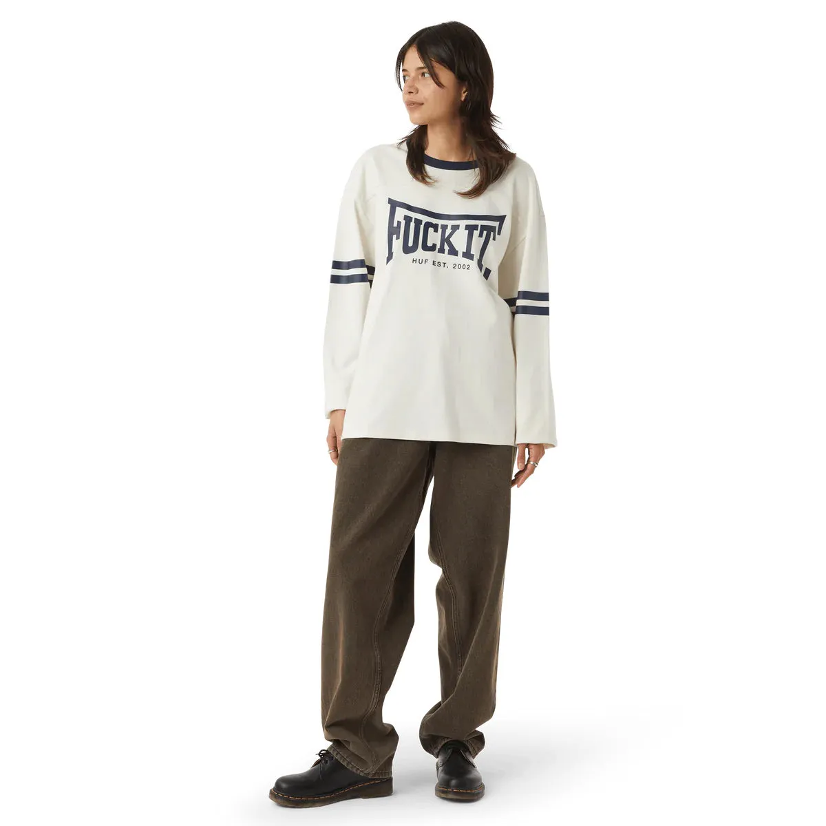 Huf - Exeter L/S Football Shirt Linen
