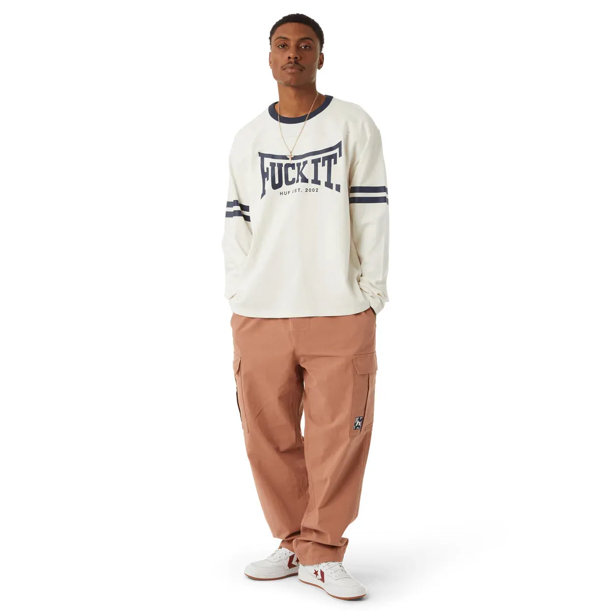 Huf - Exeter L/S Football Shirt Linen