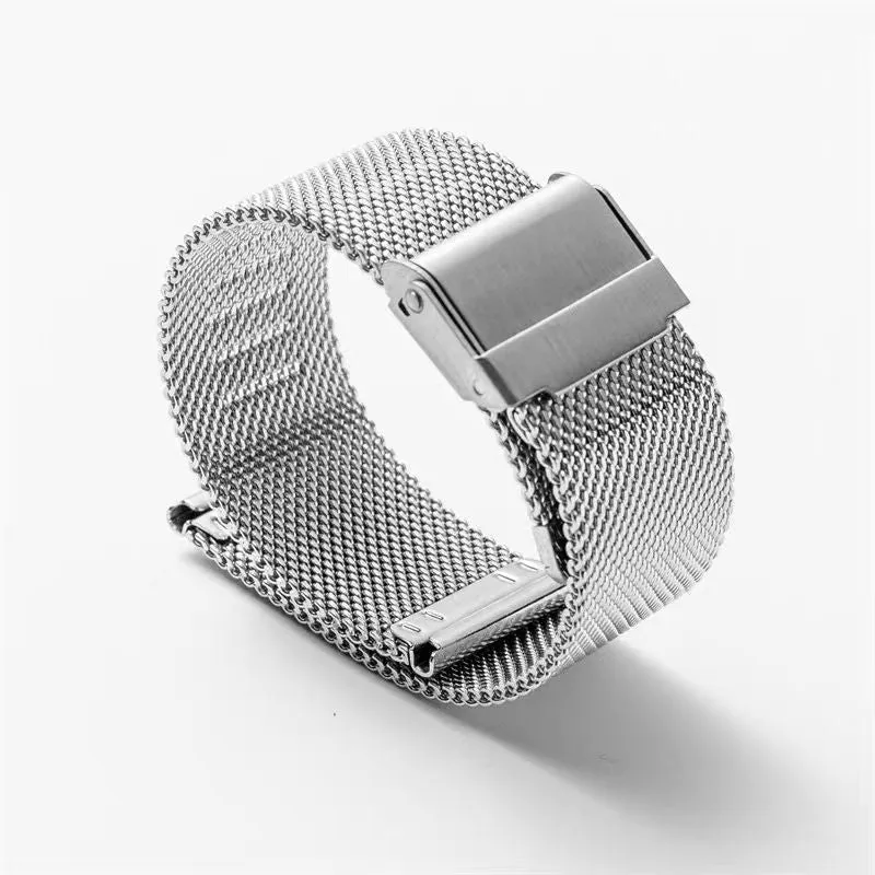 INSTOCK-Iwatch stainless steel metal wheat ear herringbone strap
