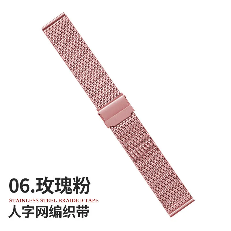 INSTOCK-Iwatch stainless steel metal wheat ear herringbone strap