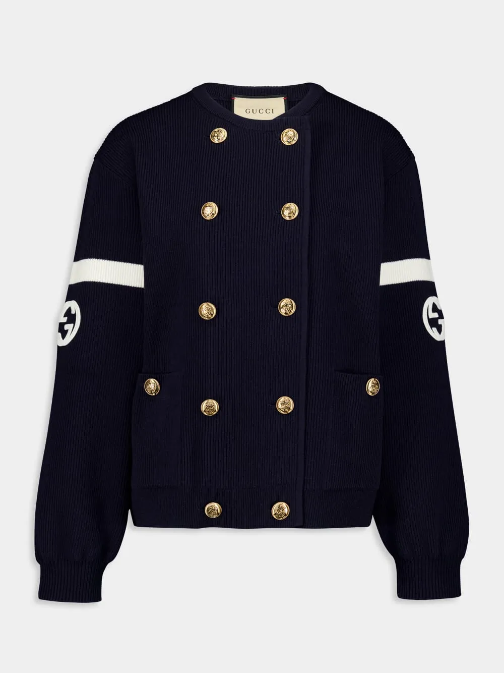 Interlocking G Ribbed Cardigan