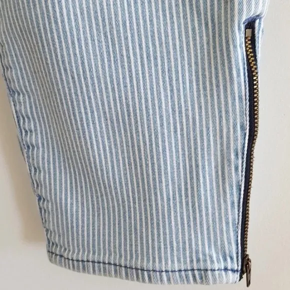 Jcrew cropped railroad wash jeans size 30