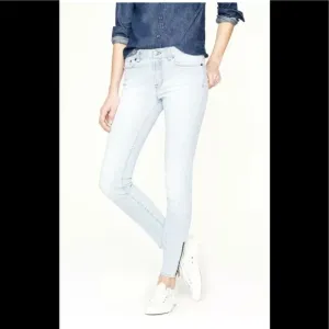 Jcrew cropped railroad wash jeans size 30