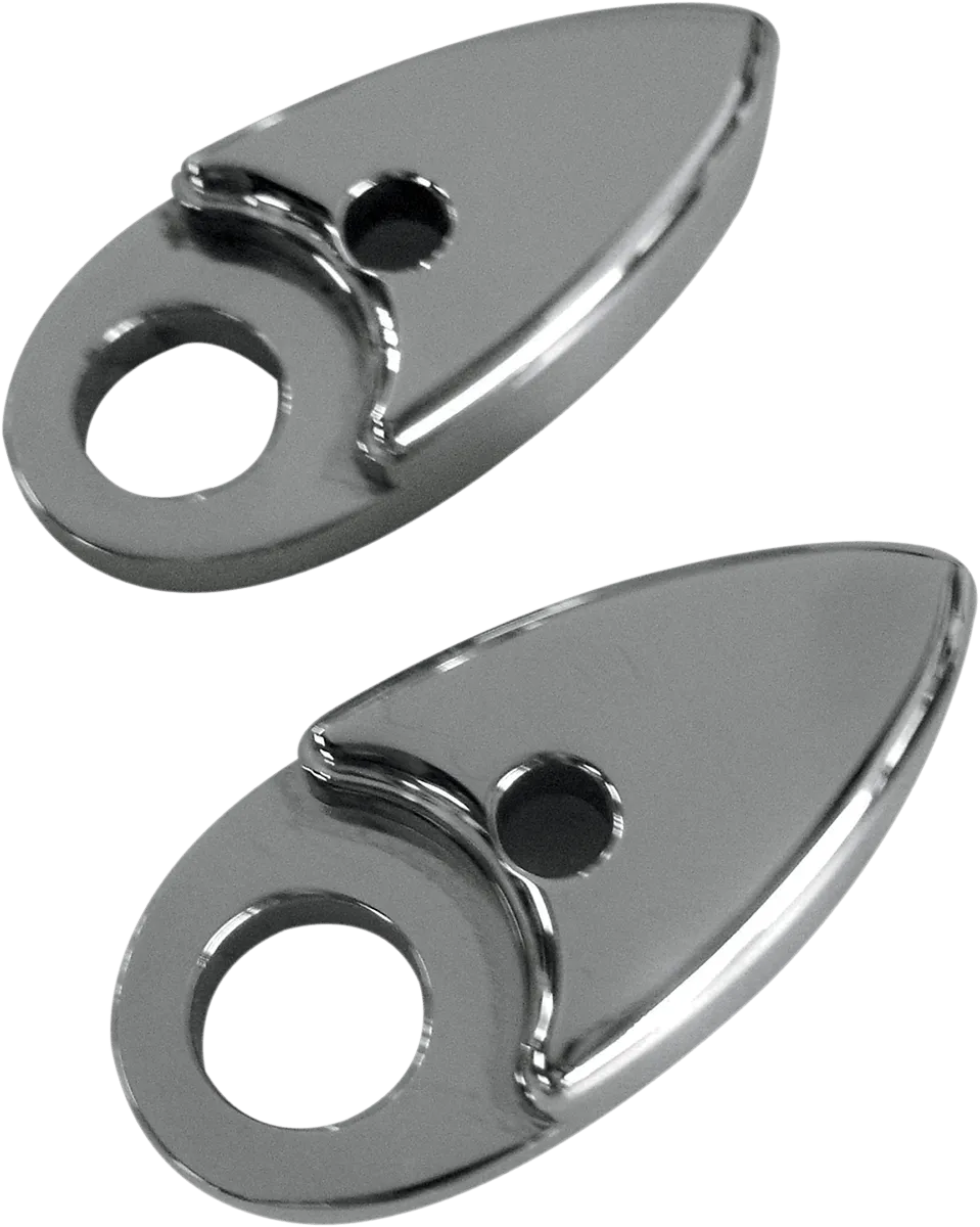 Joker Machine 05-55-3C Adapter Plates for Side Rail-Mount Marker Lights - Chrome