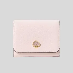 KATE SPADE Kayla Embellished Hardware Small L-Zip Wallet Powdered Sugar RB-KK113