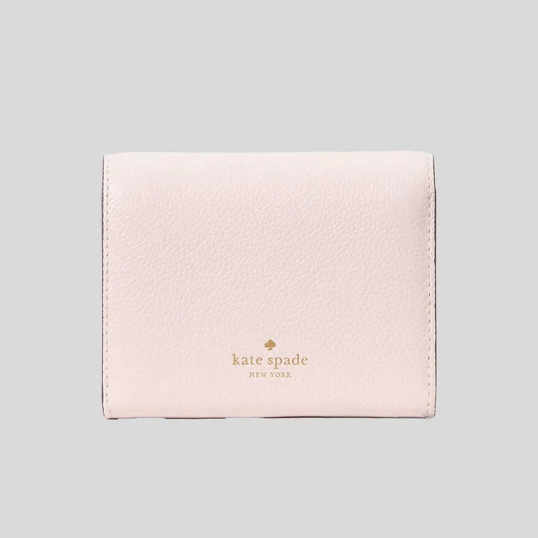 KATE SPADE Kayla Embellished Hardware Small L-Zip Wallet Powdered Sugar RB-KK113