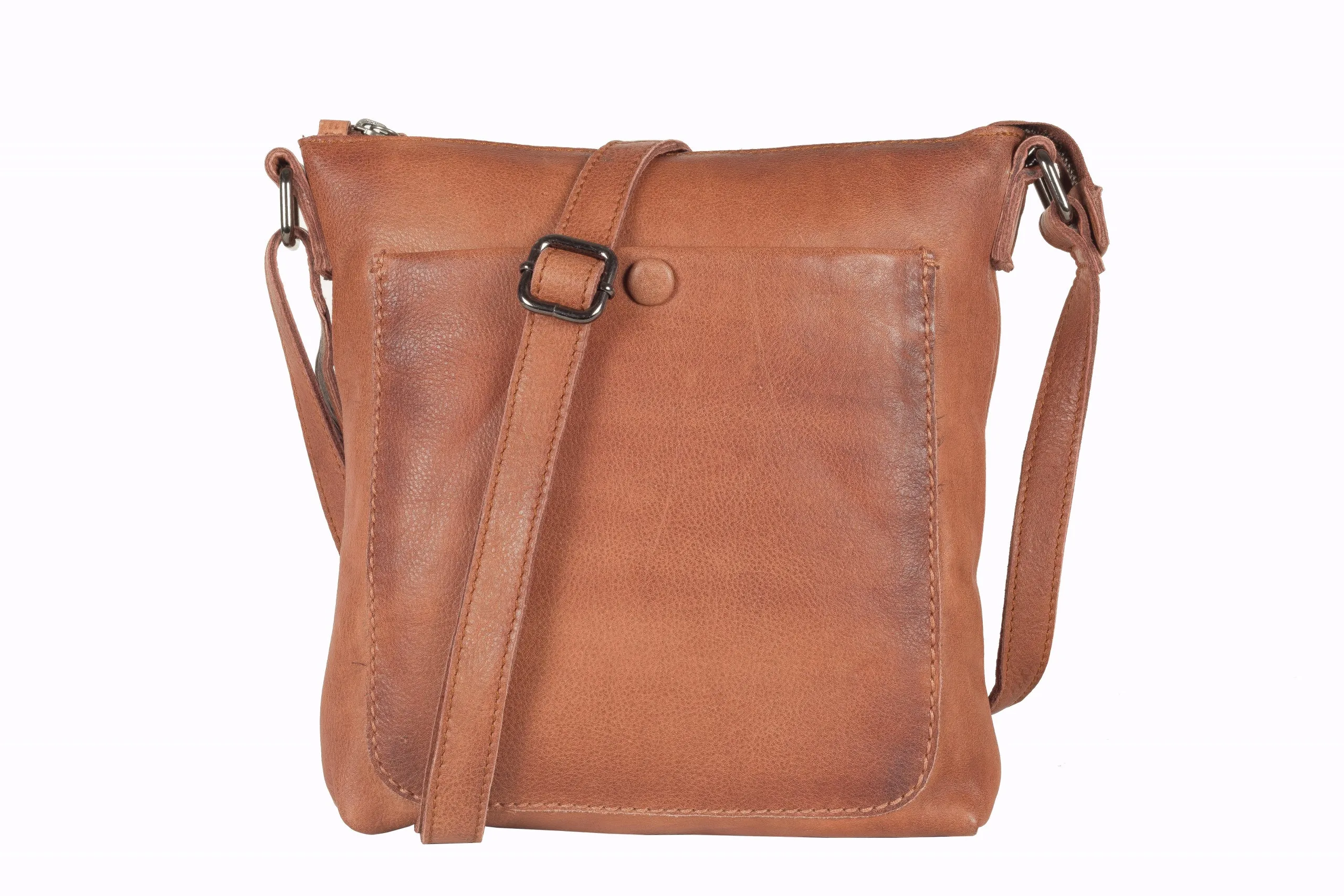 Keaan Isabella Medium Crossbody Bag in Peach, Tan, Black & Olive