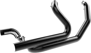 Khrome Werks 200860 2-Into-2 Crossover Headers with Heat Shields - Black