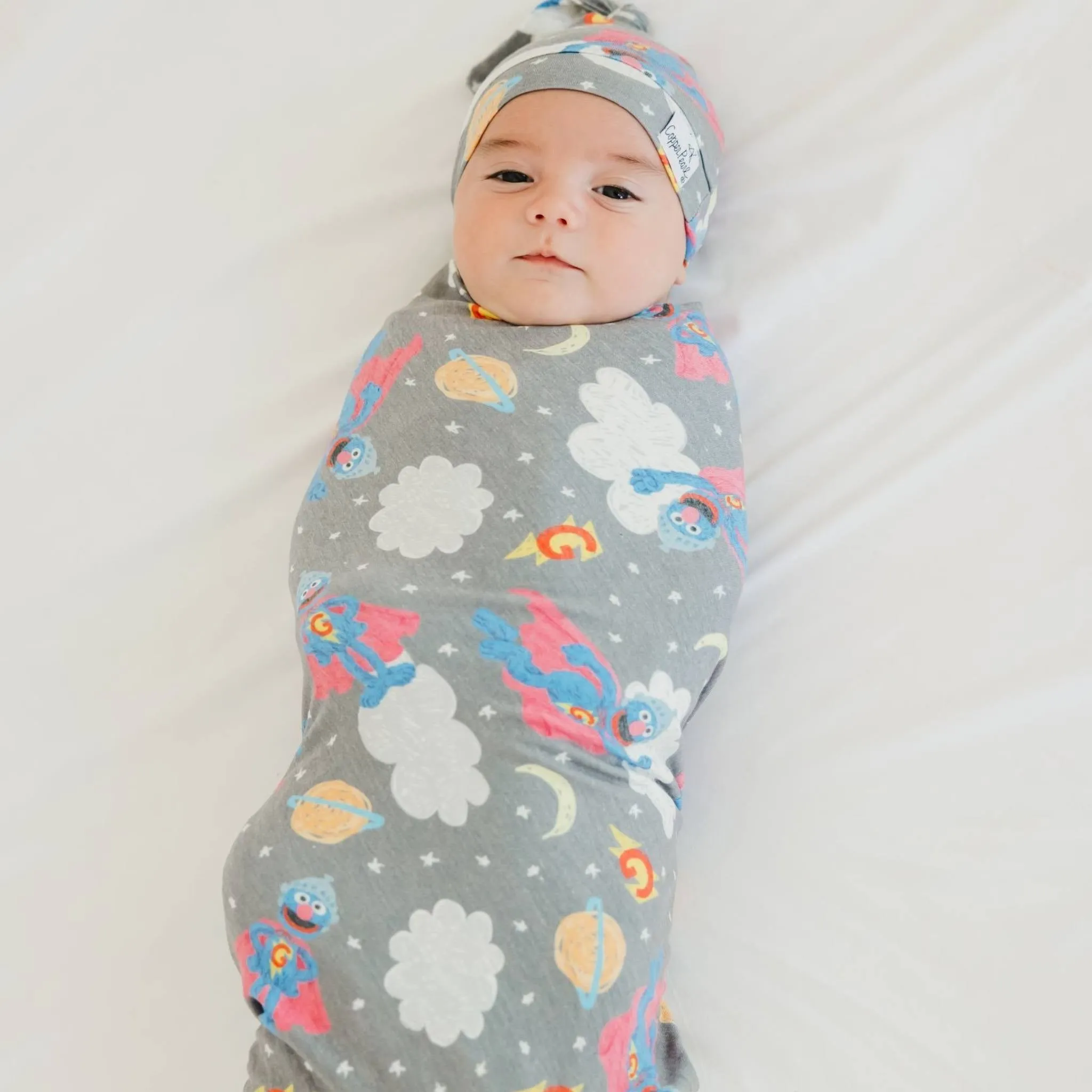Knit Swaddle Blanket - Super Grover