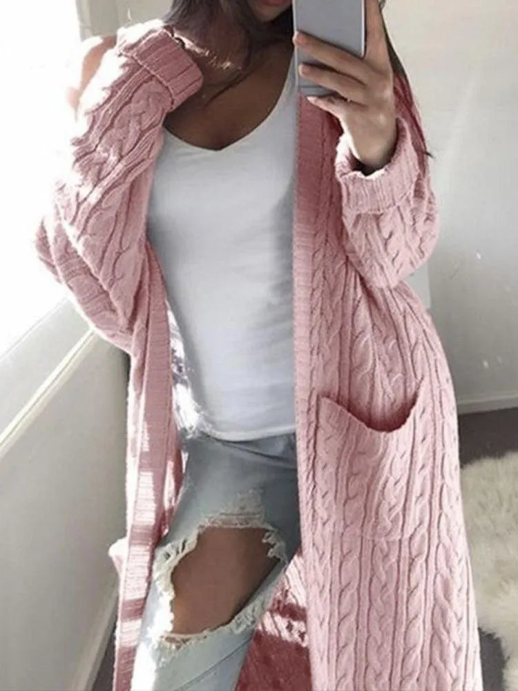 Knitted Side Pocket Cardigan
