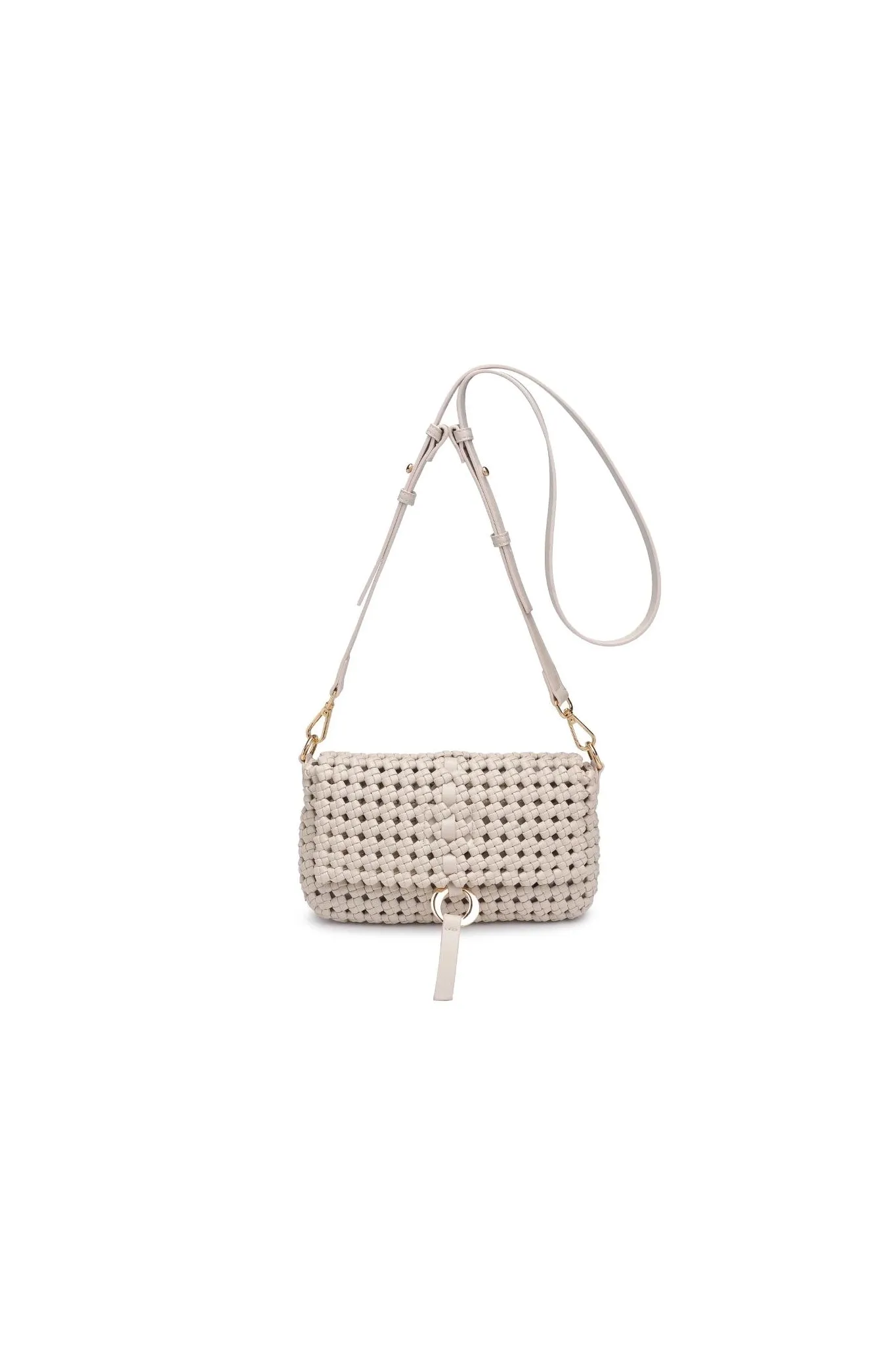 Knot Woven Crossbody in Oatmilk