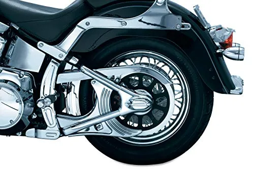 Kuryakyn 7773 Motorcycle Accent Accessory: Boomerang Frame Covers for 2008-17 Harley-Davidson Motorcycles, Chrome, 1 Pair