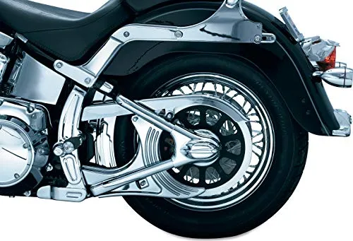 Kuryakyn 7773 Motorcycle Accent Accessory: Boomerang Frame Covers for 2008-17 Harley-Davidson Motorcycles, Chrome, 1 Pair