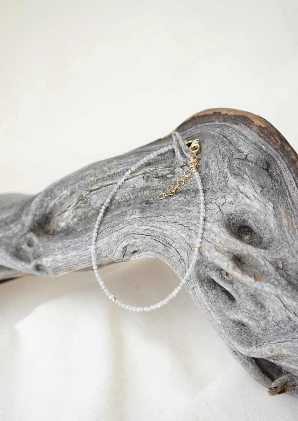 Labradorite & Goldfill Beads Anklet