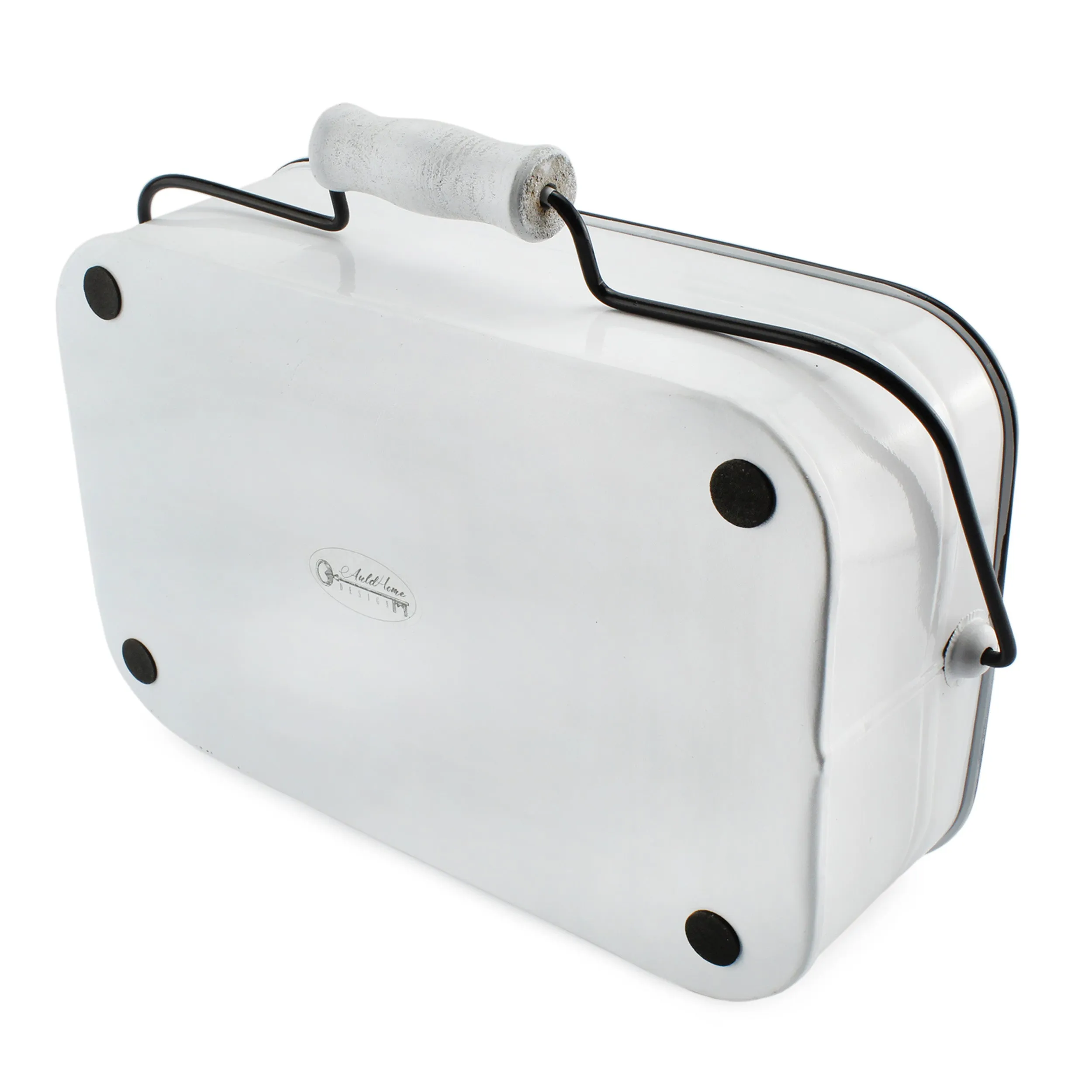 Large White Rustic Caddy