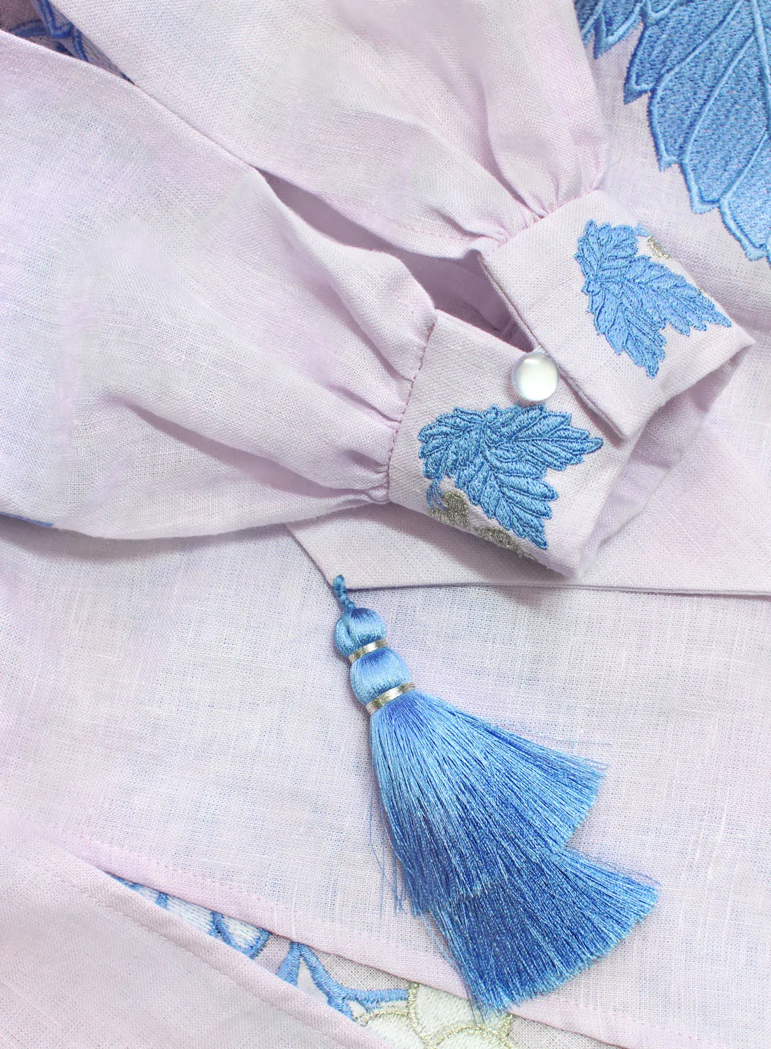 Light purple Kaftan in Bohemian style