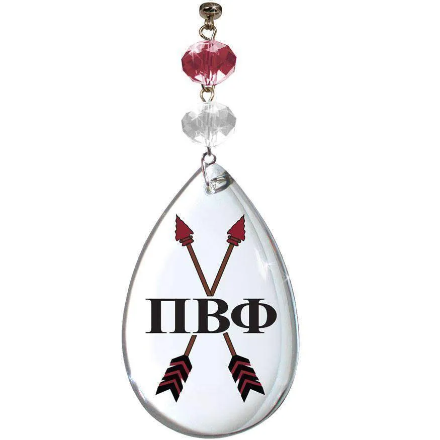 Logo Crystal - Badge - Pi Beta Phi (Set of 3)  MAGNETIC ORNAMENT