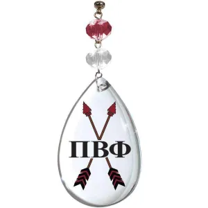 Logo Crystal - Badge - Pi Beta Phi (Set of 3)  MAGNETIC ORNAMENT