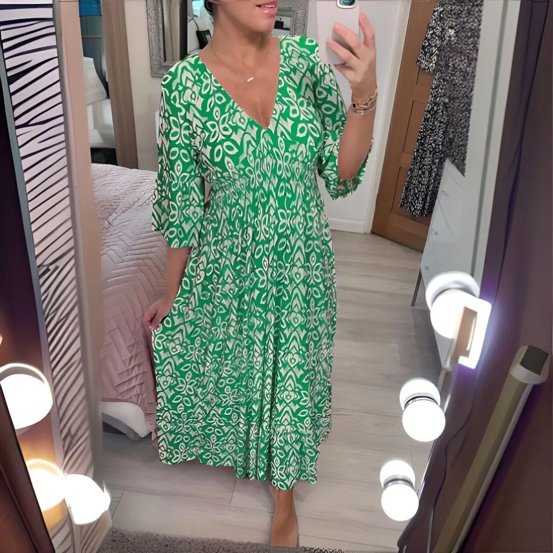 Lotus™ | Flowing Floral Maxi Dress